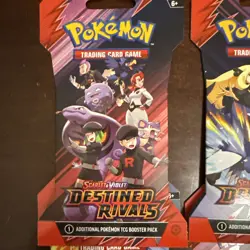 4x Pokemon TCG Scarlet & Violet Destined Rivals Sleeved Packs BRAND NEW Art Set - Image 2