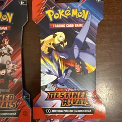 4x Pokemon TCG Scarlet & Violet Destined Rivals Sleeved Packs BRAND NEW Art Set - Image 3