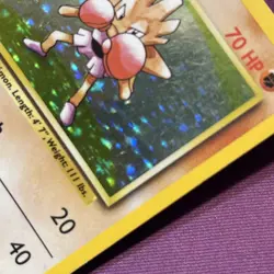 Pokemon TCG: Base Set Hitmonchan 7/102 Holo Rare HP Damage - Image 3