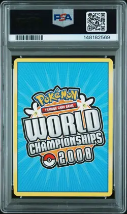 Pokemon 2008 World Championships Mew Non-Holo Gold Star Delta Species PSA 8 - Image 2