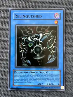 Yugioh Relinquished Unlimited Edition Super Rare DB1-EN015 LP - Image 1