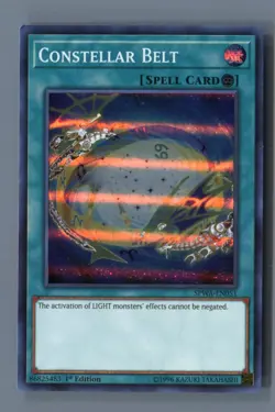 Constellar Belt SPWA-EN051 Super Rare Spirit Warriors Yu-Gi-Oh Lightly Played - Image 1