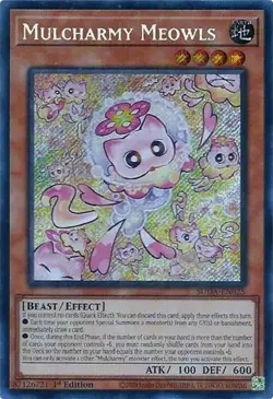Yugioh! | Mulcharmy Meowls SUDA-EN025 Secret Rare 1st Edition Near Mint NM - Image 1