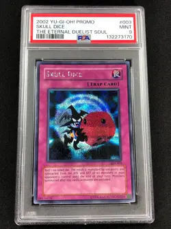 Yugioh 2002 Skull Dice EDS-003 PSA 9 Secret Rare - Image 1