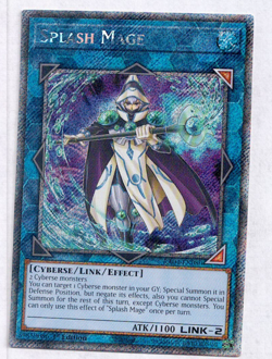 Yugioh Yu-Gi-Oh! Splash Mage RA04-EN080 Platinum Secret Rare - Image 1