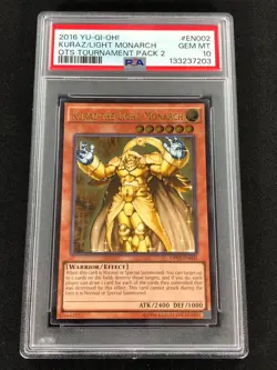 Yugioh 2016 Kuraz The Light Monarch OP02-EN002 PSA 10 Ultimate Rare - Image 1