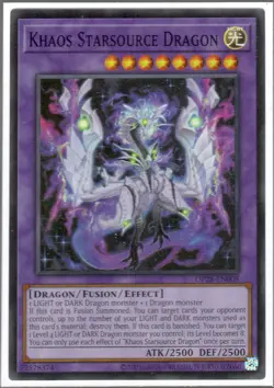 Yugioh Khaos Starsource Dragon Super Rare OP28-EN008 OTS Tournament Pack 28 NM - Image 1