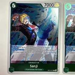 2x One Piece OP13-027 R Sanji - ENG - Foil - Playset - TCG - NM/M - Image 2