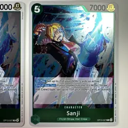 2x One Piece OP13-027 R Sanji - ENG - Foil - Playset - TCG - NM/M - Image 3