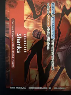 Shanks P-097 Promo Event Pack Vol. 8 Store Treasure Cup One Piece Card English - Image 2