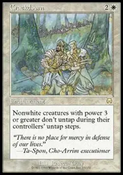 Crackdown -Foil Light Play MTG Mercadian Masques - Image 1