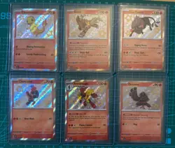 Pokemon TCG Paldean Fates Shiny Rare Fire Collection - Lot of 6 Cards - See Desc - Image 1