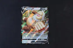 Slaking V 058/078 Holo Shiny Pokemon TCG Card Pokemon Go 2022 NEAR MINT - Image 1