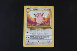 Clefable 17/64 Non Holo Rare Pokemon TCG Card Vintage Jungle 1999 Heavy Play - Image 1