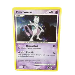 Pokemon Mewtwo TCG LV. 42 Holo Rare Card 11/146 Legends Awakened 2008 M4 - Image 1