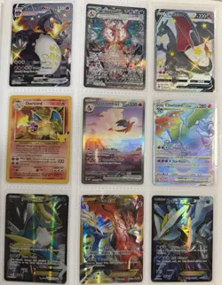 Binder Full of 165 Pokemon Cards Vintage/Modern LOT COLLECTION - Image 1