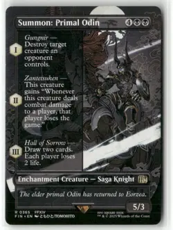 Summon: Primal Odin (Borderless) Normal R FINAL FANTASY 365 NM - Image 1