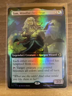 Tam, Mindful First-Year - Foil Extended Art ECL NM MTG - Image 1