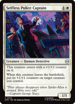 Selfless Police Captain (FOIL) x1 - MTG Marvel's Spider-Man SPM #12 - Image 1