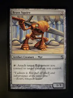 Brass Squire LP Mirrodin Besieged MTG FREE SHIPPING - Image 1