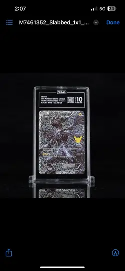 5th highest Zekrom TAG 10 Gem Mint 2021 Pokemon Celebrations Full Art 114and113 - Image 1