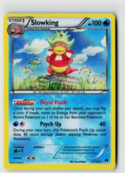 Pokemon XY - BREAKpoint #21/122 Slowking Reverse Holo - Image 1