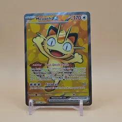 Pokemon Meowth EX 107/088 Full Art Holo Rare Cat 170HP Basic - Image 1
