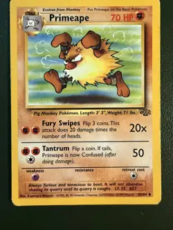Pokemon TCG Primeape 43/64 Jungle WOTC MP - Image 1
