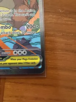Mega Kangaskhan EX Special Illustration Rare Full Art Holo Me01 182/132 Pokemon - Image 4