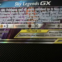 POKEMON S.M. HIDDEN FATES MOLTRES & ZAPDOS & ARTICUNO GX TAG TEAM PROMO SM210 - Image 3