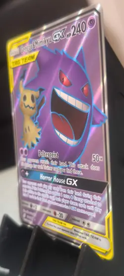 Pokemon Gengar & Mimikyu GX 164/181 Team Up Ultra Rare Full Art Holo PSA - Image 3