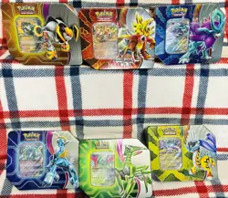 Pokemon TCG Paradox Destinies Tins - TWO Complete Art Sets of 6 (60 packs) - Image 2