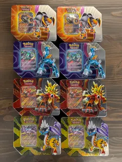 Pokemon Paradox Destinies Tin Case (8 Tins) Brand New Factory Sealed - Image 1