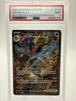 2024 Pokemon SVP #132 Greninja ex PSA 9 MINT – Special Illustration Collection – - Image 1