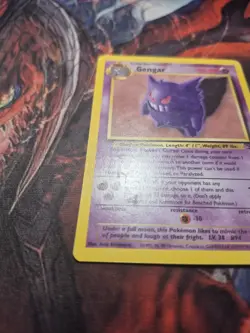 1999 Pokemon Fossil Gengar 20/62 Rare MP Unlimited WOTC Vintage Non Holo Rare - Image 5
