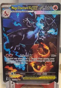 Mega Charizard X ex SIR Phantasmal Flames 125/094 Near Mint Pokemon TCG - Image 1