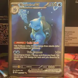 Pokemon Blastoise ex Special Illustration Rare Full Art Holo Sv: Scarlet & Viol… - Image 2