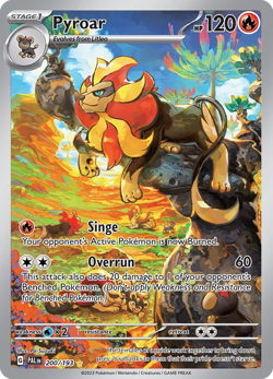 Pyroar 200/193 Illustration Rare Paldea Evolved Pokemon NM/M - Image 4