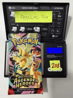 (HEAVY)🔥 22.50g Pokemon TCG Ascended Heroes Booster Pack Factory Sealed✅ - Image 1