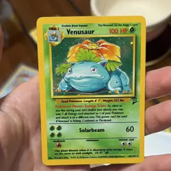 Pokemon TCG Venusaur Base Set Holo Rare 015/102 100 HP Stage 2 Mitsuhiro Arita - Image 1