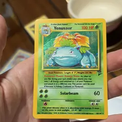 Pokemon TCG Venusaur Base Set Holo Rare 015/102 100 HP Stage 2 Mitsuhiro Arita - Image 2
