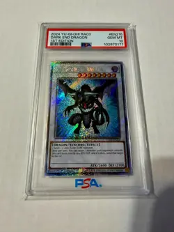 2024 Yu-Gi-Oh Dark End Dragon - RA03-EN216 - PSA 10 POP 6 1st Edition - Image 1