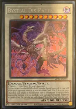 Yugioh! Bystial Dis Pater MP24-EN084 1st Edition Prismatic Secret Rare - Image 1