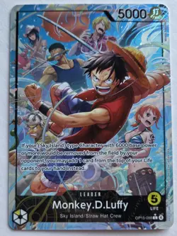 One Piece OPTCG English Monkey D. Luffy Alt Art Leader OP15-098 L* - NEW! - Image 1
