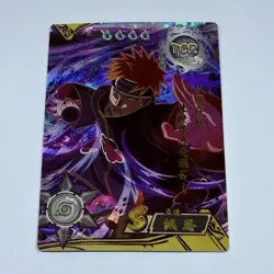 Pain | Naruto Trading Card TCR 016 Rare Holo Foil 1mm Thick Anime Art Tc12 - Image 1