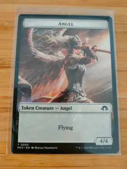 MTG Angel Token 0003 Modern Horizons 3 M/NM Free UK P&P - Image 1