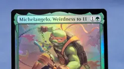 MTG Michelangelo, Weirdness to 11 FOIL 0121 MTG Ninja Turtles 🔮 - Image 2