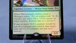 MTG Michelangelo, Weirdness to 11 FOIL 0121 MTG Ninja Turtles 🔮 - Image 3