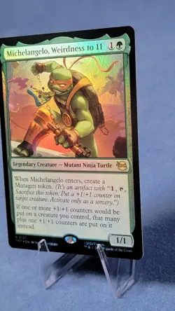MTG Michelangelo, Weirdness to 11 FOIL 0121 MTG Ninja Turtles 🔮 - Image 4