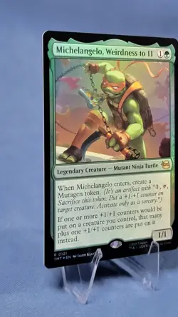 MTG Michelangelo, Weirdness to 11 FOIL 0121 MTG Ninja Turtles 🔮 - Image 5